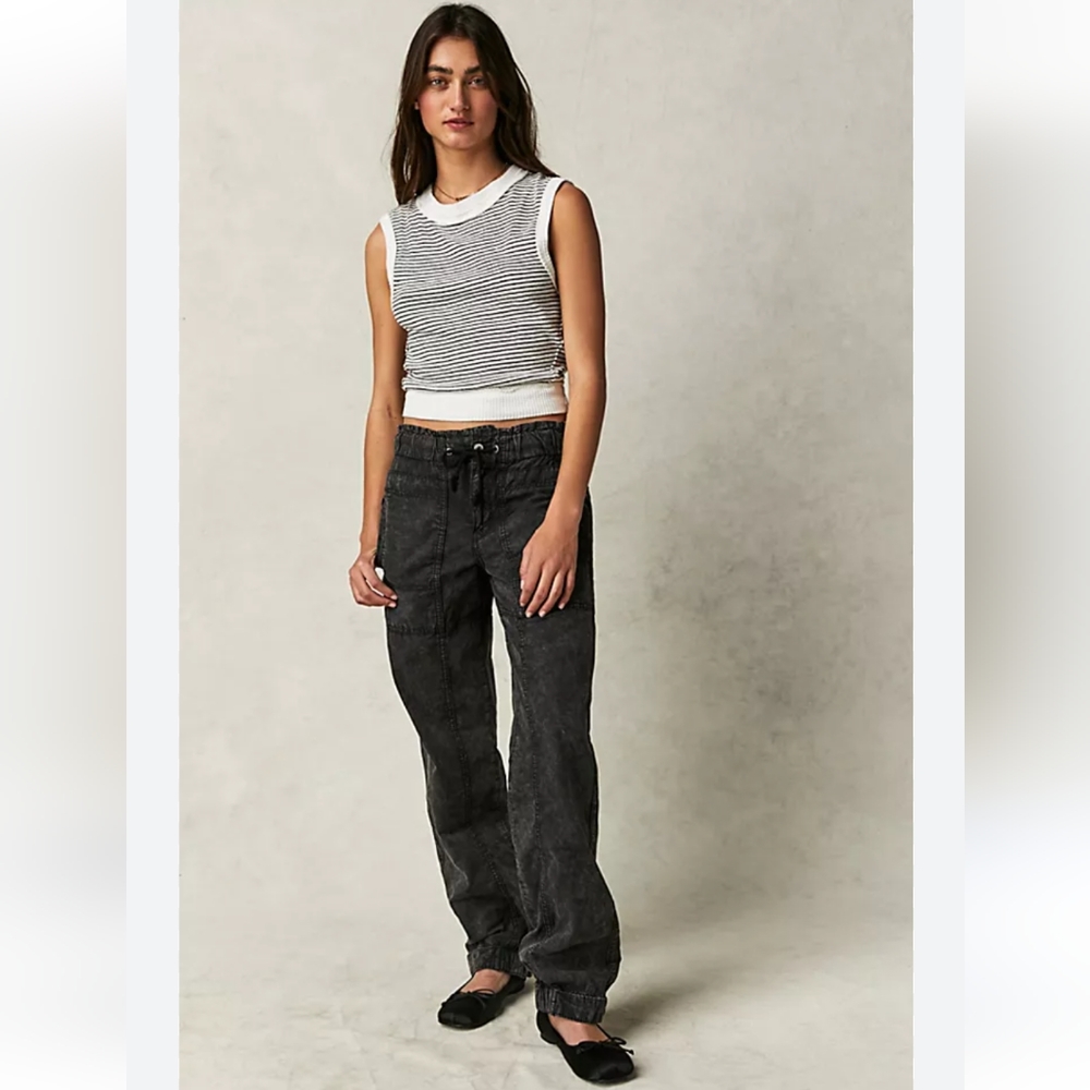 We The Free Black Angelo Wide Leg Pants